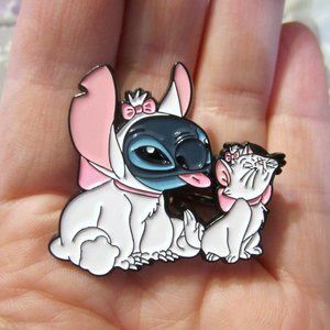 Marie & Stitch Pin~Hard Enamel